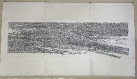 Toon van Borm, GILEAD, 2007-2009, geschreven tekst/japans papier, sign.

in blinddruk m-voor, 1.97 x 1.08 m.
PHŒBUS•Rotterdam